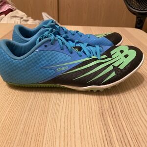 New Balance SD100v4 Men's Track Racing Distance Flats Shoes Blue Green Size 10